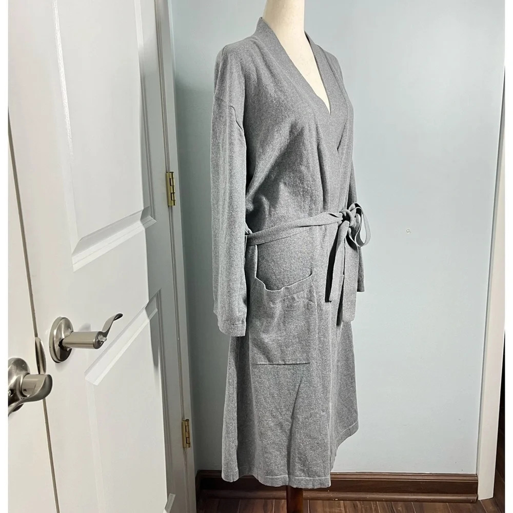 M.I.L.A long belted cashmere blend sweater coat size S - Picture 7 of 13